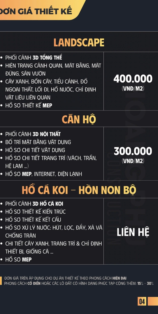 Bảng giá 5